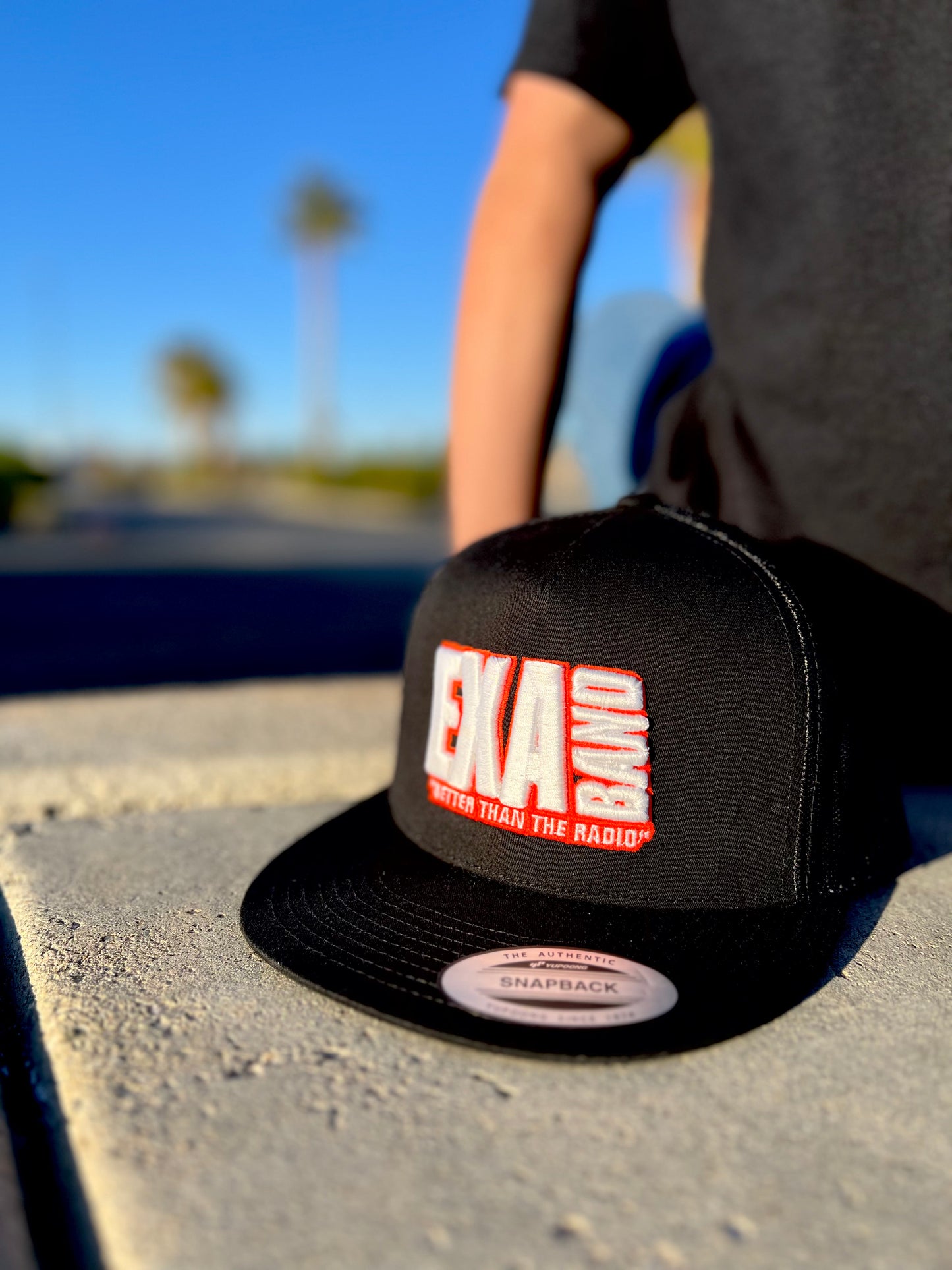 Exa Band Logo Mesh Back Trucker Hat - Grupo Versatil | Latin Band